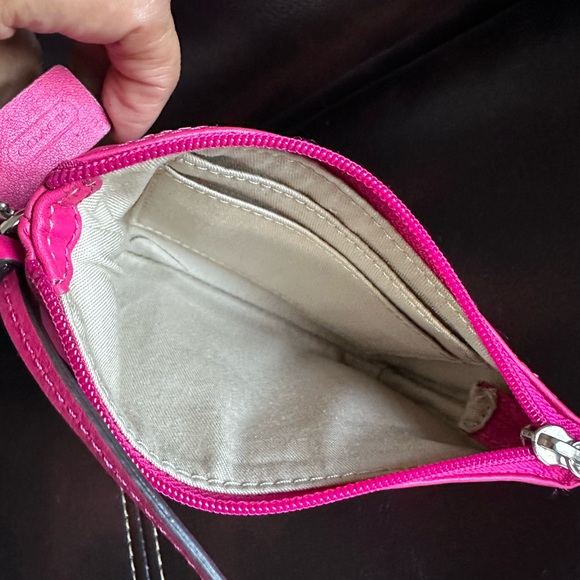 Coach Pink Wristlet Clutch - Picture 3 of 8